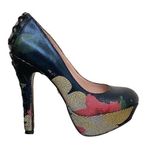 Betsey Johnson Ditan Multicolor Corset Pump Back Size 6 Photo 0
