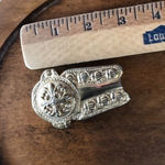 Vintage Western Gold Tone Belt Buckle Photo 2