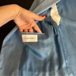 Calvin Klein  preppy women’s blazer jacket, light blue, classic,sz 18 Regular Photo 2