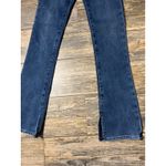 EXPRESS ‎ Skyscraper Mid Rise Split Hem SZ 0R Dark Wash Denim Jeans Stretch Flair Photo 9