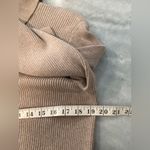 Old Navy Size XL Mushroom Beige Long Sleeve Ribbed Knit Cowl Neck Sweater Photo 6