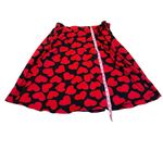 3/$15 ROYAL MONK red and black heart wrap skirt Photo 1