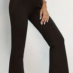 High Waisted Flare Workout Pants Black Photo 1