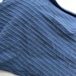 Aerie Womens Ribbed Bikini Top Shelf Bra Blue Size M Photo 2