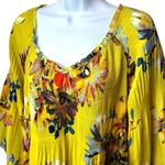 Spense Yellow Floral Babydoll Blouse Boho Peasant Fairycore Ethereal Garden M Size M Photo 3