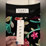 ELVI 12(US) Sheer Mesh Floral Embroidered Bell Photo 5