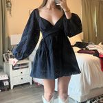 Boutique Shop Neighbor Navy Babydoll Dress Photo 1