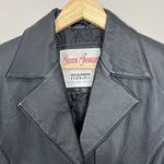 Vintage Gianni Ferrara Leather‎ Jacket Men Medium Retro 90s Biker Luxury Power Black Photo 2