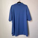 Peter Millar  Summer comfort blue striped polo shirt size XL Photo 6