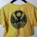 Rush Cold California Los Angeles T Shirt Palm Tree Raw Hem Double Sided XL Photo 13