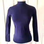American Apparel  purple mock neck long sleeve top Photo 0