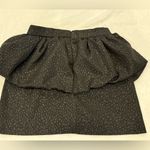 ZARA Black Ruched Bubble Mini Skirt Cocktail Photo 1