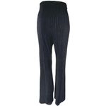 Free People Black Ribbed Knit High Waisted Bootcut Flared Trousers Pants Size M Photo 2