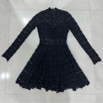 Nightcap  By Camilla Fit and Flare Lace Long Sleeve Knee-Length Dress Photo 4