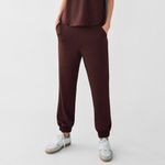 ZARA NWT‎  Serged Jogging Pants In Brown Size Small Photo 7
