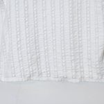 EXPRESS  White Eyelet Top with Puffy Sleeves Size Large Photo 3