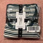 PINK - Victoria's Secret Victoria’s Secret Striped Green and White Thermal Sleepwear Pajamas PJs Set Photo 2