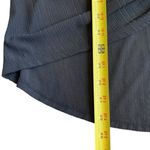 Free People  Beach Women’s M Long Sleeve Ruched‎ Top Black Textured Crepe Cinched Photo 9