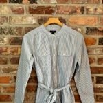 J.Crew  Oxford Cotton A-Line Stripe Shirtdress, 4 Photo 3