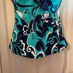 Vintage Jamaica Bay 1990s Ruffled Front Paisley Print Tankini Swim Top 8 Photo 5