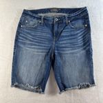 Torrid Sz 10 Shorts Mid Rise Cut Off Jean 9” Jorts Long Bermuda Grunge Grunge Photo 1
