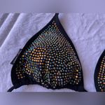 Red kiss Rhinestone Bra top size L nylon Spandex Elastic Black Size L Photo 3