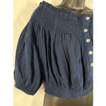 We The Free  People Dancing Till Dawn Off Shoulder Peasant Crop Top Size Medium 1 Photo 3