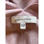 Rebecca Taylor Dress Women 4 Purple Solid Poplin Whisper Midi Party Cocktail Photo 11