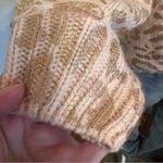 Andthewhy Rose Gold Metallic Cheetah Print Sweater Oversized Chic 1X Photo 5