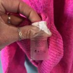 Vince Camuto L Pink Round Neck Sweater Lightweight Bright Bold Casual Ribbed Photo 3