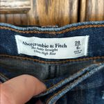 Abercrombie & Fitch Abercrombie Fitch Curve Love The Ankle Straight Ultra High Rise Distressed 28 6s Photo 2