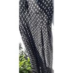 AUW As U Wish Babydoll Smocked Floral Black White Midi Dress Size XL Jumpsuit Photo 8