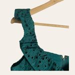 Lilly Pulitzer  Lexalyn Hosta Green Moroccan Eyelet Ruffled Mini Dress Size 2 Photo 6