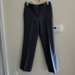 Ann Taylor Vtg Y2K low mid gray wool wide straight loose leg trousers pants 0 Photo 1