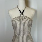 Steve Madden ‘Mary Beth’ Pinstripe Sleeveless Dress Cotton Linen Women’s Size XS Photo 3