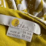 Boden Evangeline Floral Wrap Dress Lime Green Yellow Citrus Jersey Vacation Size 10 Photo 3