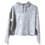 Topshop  Womens Size S Gray Knit Hoodie Made in Italy‎ Cropped Soft Urban Cabin Photo 0