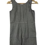 Tilly's White Fawn Black & White Square Plaid Button Front Mini Dress M Photo 1