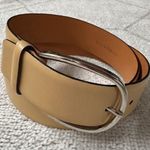 Ralph Lauren Women's  Cream Leather Belt Large Photo 0