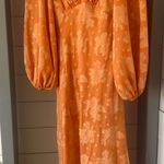 Hello Molly Orange Midi Dress Photo 1