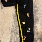 Saint Tropez West Saint Tropez Black Pants with Colorful Cocktail Embroidery Photo 4