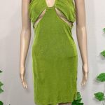 Lime Green Cutout Club Bodycon Dress New Size undefined Photo 1