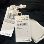 Good American  Good Touch Ruched Midi Dress in Black, Size 1 New w/Tag Photo 10