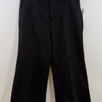 Old Navy  Cropped plus court Wide-Leg High-Rise Pants in Black Jack womens 12 NWT Photo 0