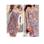 CAbi M Fresco Slip On Sleeveless Geo Purple Orange Gray Mini Dress Photo 1