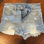 American Eagle  Denim Shorts with lace Photo 0