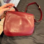 CELINE Vintage Céline Horse Carriage Clasp Burgundy Leather Shoulder Bag Photo 5