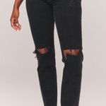 Abercrombie & Fitch Abercrombie Curve Love Ultra High Ride 90s Straight Jeans Photo 0