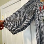 Johnny Was  Taryn top blue white tassels XS Photo 5