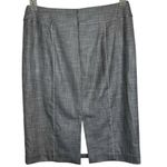 White House | Black Market Light/Dark Gray Crosshatch Pencil Skirt NWOT Size 4 Photo 6